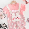 happy-overall-and-t-shirt-kids_103145-21 ست بیلر و تیشرت خرسی / خرگوشی